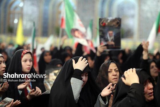 گزارش تصویری | مراسم چهلمین روز شهادت رهبر شهید انقلاب اسلامی در حرم مطهر رضوی