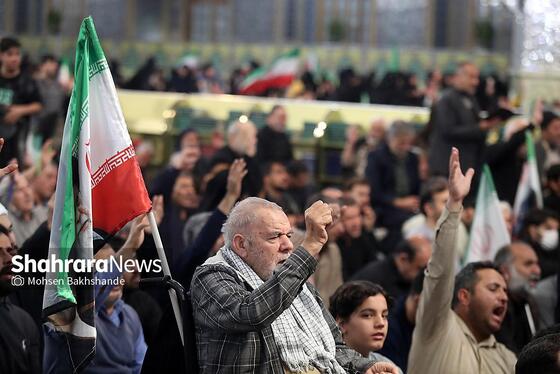 گزارش تصویری | مراسم چهلمین روز شهادت رهبر شهید انقلاب اسلامی در حرم مطهر رضوی