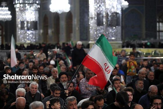گزارش تصویری | مراسم چهلمین روز شهادت رهبر شهید انقلاب اسلامی در حرم مطهر رضوی