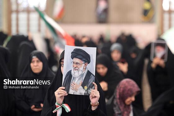 گزارش تصویری | مراسم چهلمین روز شهادت رهبر شهید انقلاب اسلامی در حرم مطهر رضوی