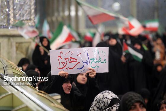 گزارش تصویری | مراسم چهلمین روز شهادت رهبر شهید انقلاب اسلامی در حرم مطهر رضوی