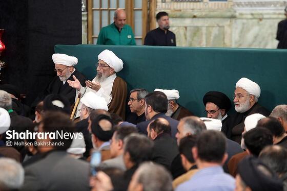 گزارش تصویری | مراسم چهلمین روز شهادت رهبر شهید انقلاب اسلامی در حرم مطهر رضوی