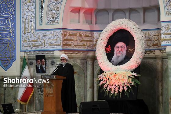 گزارش تصویری | مراسم چهلمین روز شهادت رهبر شهید انقلاب اسلامی در حرم مطهر رضوی