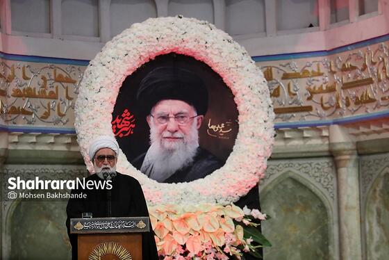 گزارش تصویری | مراسم چهلمین روز شهادت رهبر شهید انقلاب اسلامی در حرم مطهر رضوی