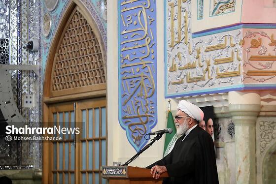 گزارش تصویری | مراسم چهلمین روز شهادت رهبر شهید انقلاب اسلامی در حرم مطهر رضوی