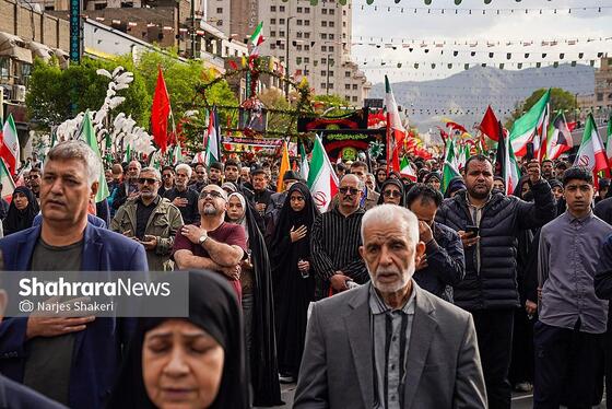گزارش تصویری | مراسم چهلمین روز شهادت رهبر شهید انقلاب اسلامی در مشهد ۲