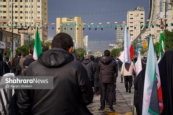 گزارش تصویری | مراسم چهلمین روز شهادت رهبر شهید انقلاب اسلامی در مشهد ۲