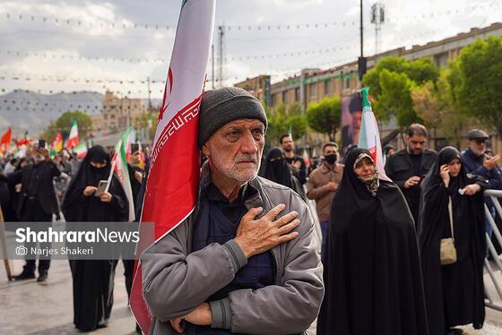 گزارش تصویری | مراسم چهلمین روز شهادت رهبر شهید انقلاب اسلامی در مشهد ۲