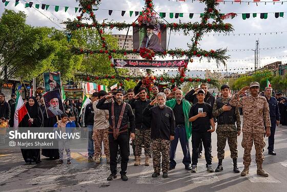 گزارش تصویری | مراسم چهلمین روز شهادت رهبر شهید انقلاب اسلامی در مشهد ۲