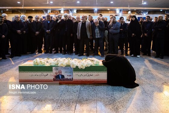 گزارش تصویری | مراسم خاکسپاری پیکر شهید کمال خرازی