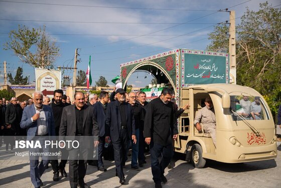 گزارش تصویری | مراسم خاکسپاری پیکر شهید کمال خرازی