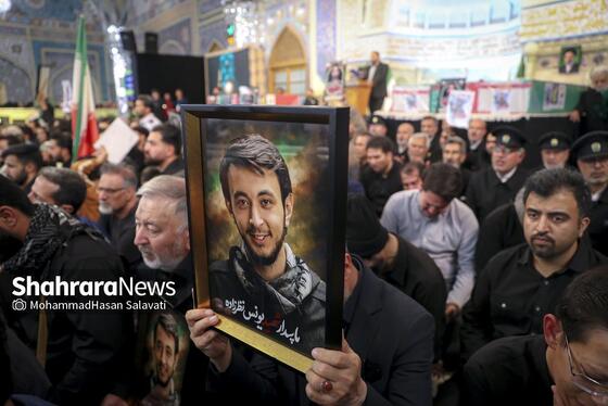 گزارش تصویری |  وداع با پیکر مطهر ۵ شهید خراسانی حمله آمریکایی-صهیونی در حرم مطهر رضوی