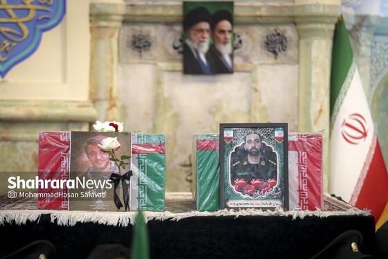 گزارش تصویری |  وداع با پیکر مطهر ۵ شهید خراسانی حمله آمریکایی-صهیونی در حرم مطهر رضوی