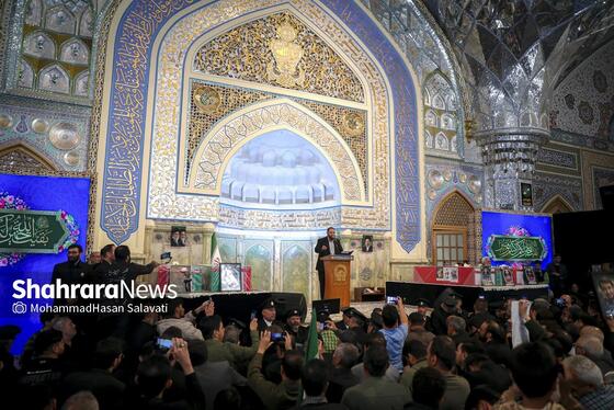 گزارش تصویری |  وداع با پیکر مطهر ۵ شهید خراسانی حمله آمریکایی-صهیونی در حرم مطهر رضوی