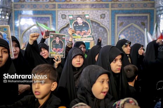 گزارش تصویری |  وداع با پیکر مطهر ۵ شهید خراسانی حمله آمریکایی-صهیونی در حرم مطهر رضوی