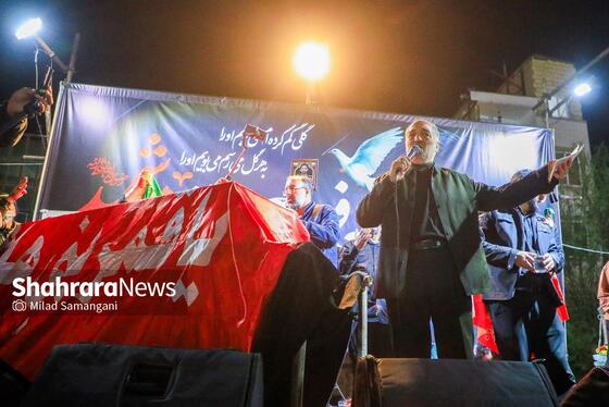 گزارش تصویری | چهل‌ودومین شب ایستادگی مردم در خیابان و تشییع پیکر یک شهید جنگ رمضان در مشهد