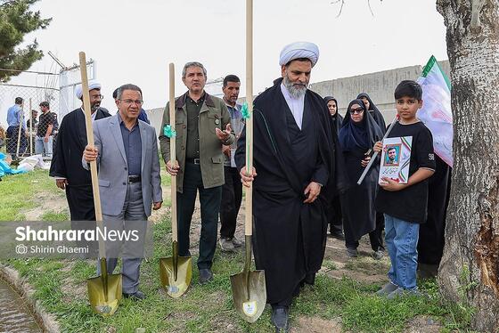 گزارش تصویری | طرح کاشت نهال به یاد دانش آموزان شهید مدرسه میناب