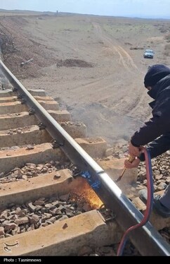 مرمت هر ۶ نقطه ریلی حملات آمریکایی-صهیونی + تصاویر