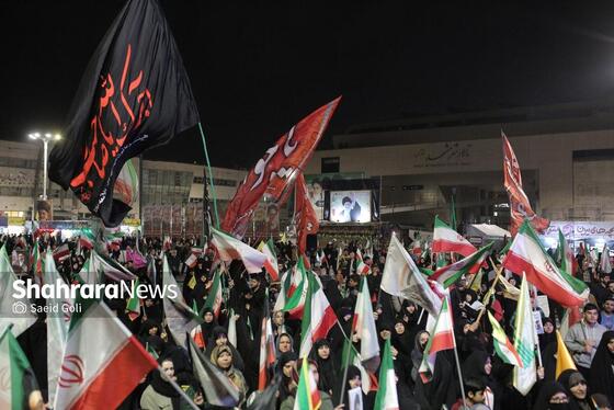 گزارش تصویری | چهل و سومین شب از حماسه سرایی مردم مشهد در خیابان های شهر