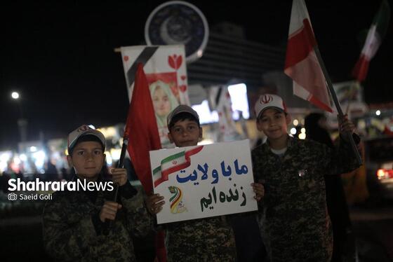 گزارش تصویری | چهل و سومین شب از حماسه سرایی مردم مشهد در خیابان های شهر