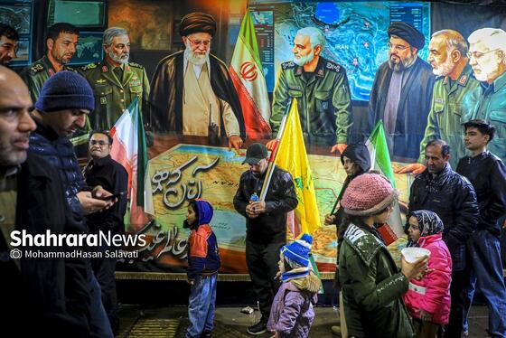 گزارش تصویری | موج چهل و ششم حضور حماسی مردم مشهد زیر باران رحمت الهی