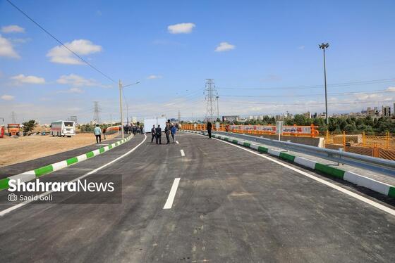 گزارش تصویری |بهره‌برداری از اتصال بزرگراه شهید سلیمانی به بلوار نماز، ۸۱ دستگاه ون و احداث مسیل اقبال