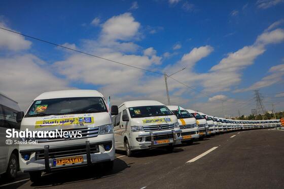 گزارش تصویری |بهره‌برداری از اتصال بزرگراه شهید سلیمانی به بلوار نماز، ۸۱ دستگاه ون و احداث مسیل اقبال