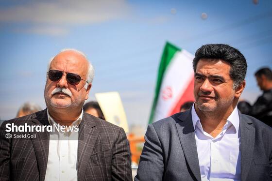 گزارش تصویری |بهره‌برداری از اتصال بزرگراه شهید سلیمانی به بلوار نماز، ۸۱ دستگاه ون و احداث مسیل اقبال