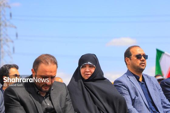 گزارش تصویری |بهره‌برداری از اتصال بزرگراه شهید سلیمانی به بلوار نماز، ۸۱ دستگاه ون و احداث مسیل اقبال