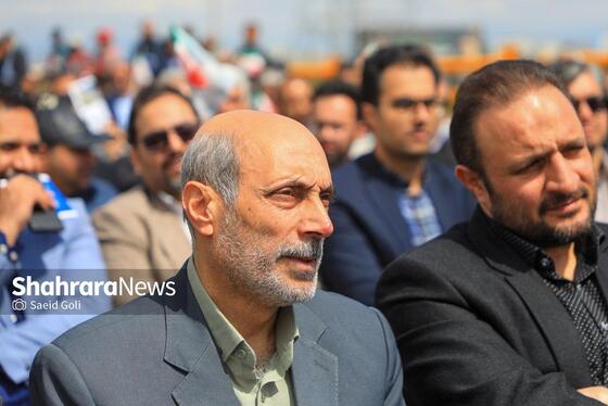 گزارش تصویری |بهره‌برداری از اتصال بزرگراه شهید سلیمانی به بلوار نماز، ۸۱ دستگاه ون و احداث مسیل اقبال