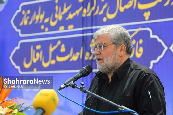 گزارش تصویری |بهره‌برداری از اتصال بزرگراه شهید سلیمانی به بلوار نماز، ۸۱ دستگاه ون و احداث مسیل اقبال