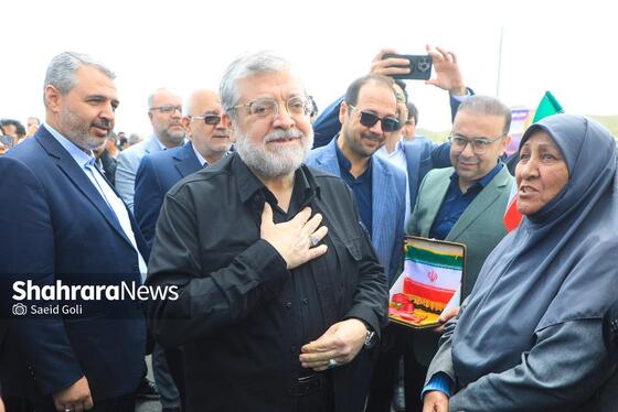 گزارش تصویری |بهره‌برداری از اتصال بزرگراه شهید سلیمانی به بلوار نماز، ۸۱ دستگاه ون و احداث مسیل اقبال