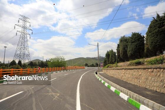 گزارش تصویری |بهره‌برداری از اتصال بزرگراه شهید سلیمانی به بلوار نماز، ۸۱ دستگاه ون و احداث مسیل اقبال