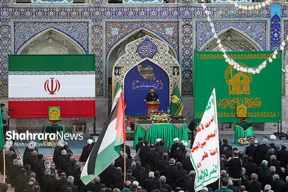 گزارش تصویری | آیین بدرقه کاروان‌های زیر سایه خورشیددر حرم مطهر رضوی