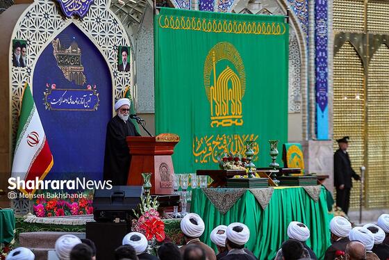 گزارش تصویری | آیین بدرقه کاروان‌های زیر سایه خورشیددر حرم مطهر رضوی