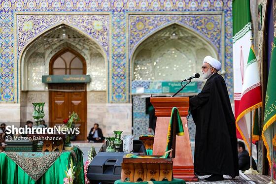 گزارش تصویری | آیین بدرقه کاروان‌های زیر سایه خورشیددر حرم مطهر رضوی