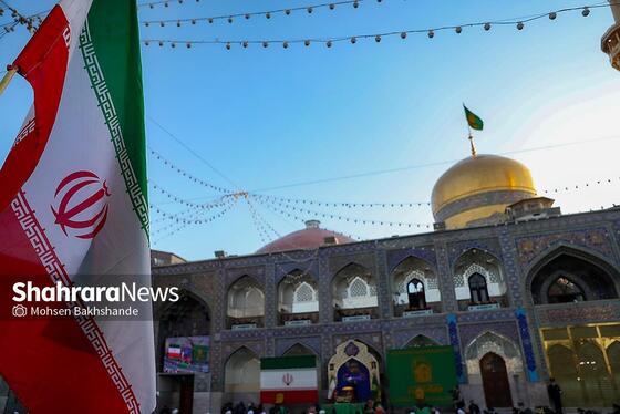 گزارش تصویری | آیین بدرقه کاروان‌های زیر سایه خورشیددر حرم مطهر رضوی