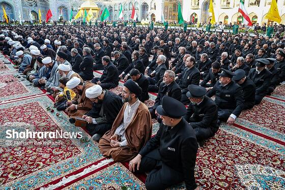 گزارش تصویری | آیین بدرقه کاروان‌های زیر سایه خورشیددر حرم مطهر رضوی