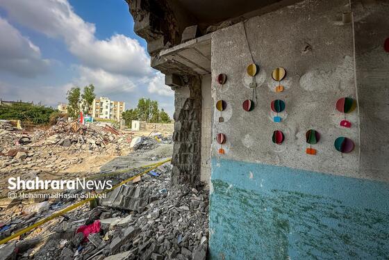 گزارش تصویری | مدرسه شجره طیبه میناب ، قتلگاه ۱۵۵ کودک شهید