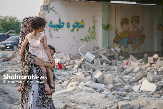 گزارش تصویری | مدرسه شجره طیبه میناب ، قتلگاه ۱۵۵ کودک شهید