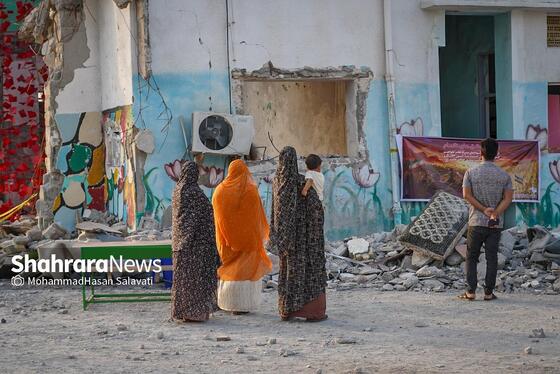 گزارش تصویری | مدرسه شجره طیبه میناب ، قتلگاه ۱۵۵ کودک شهید