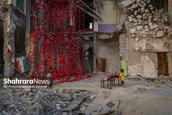 گزارش تصویری | مدرسه شجره طیبه میناب ، قتلگاه ۱۵۵ کودک شهید