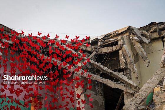 گزارش تصویری | مدرسه شجره طیبه میناب ، قتلگاه ۱۵۵ کودک شهید