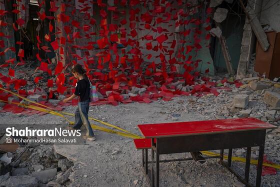 گزارش تصویری | مدرسه شجره طیبه میناب ، قتلگاه ۱۵۵ کودک شهید