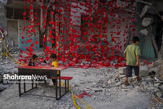 گزارش تصویری | مدرسه شجره طیبه میناب ، قتلگاه ۱۵۵ کودک شهید