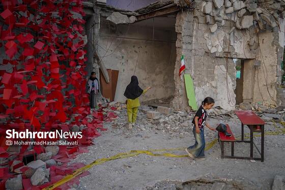 گزارش تصویری | مدرسه شجره طیبه میناب ، قتلگاه ۱۵۵ کودک شهید