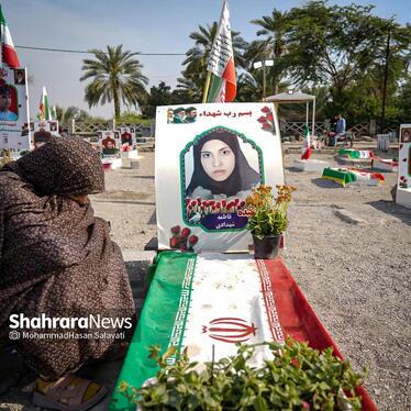 گزارش تصویری | دختران میناب، فرزندان ایران | به مناسبت روز دختر از گلزار شهدای میناب