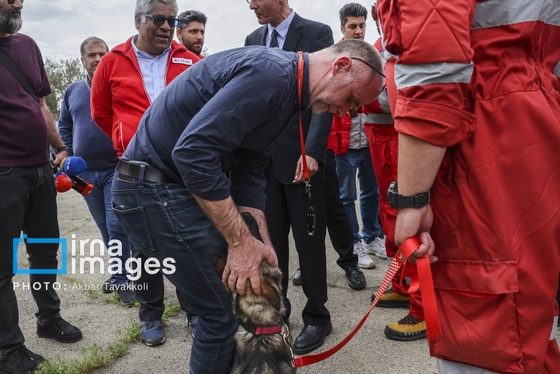 گزارش تصویری | مانور امدادگران جمعیت هلال احمر