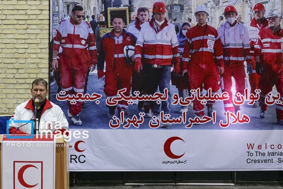 گزارش تصویری | مانور امدادگران جمعیت هلال احمر