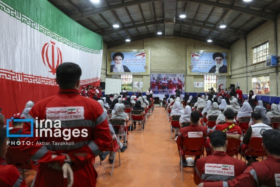 گزارش تصویری | مانور امدادگران جمعیت هلال احمر